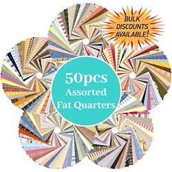 50 Assorted Fat Quarter pieces